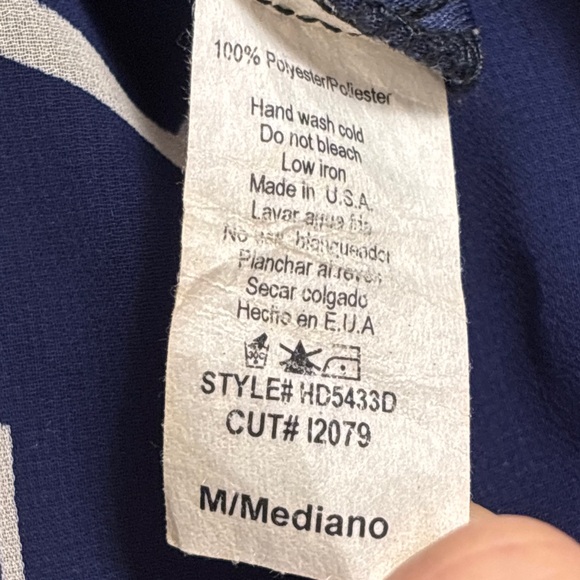 Lovely Day High Low Dress in Navy‎ and White - Picture 3 of 7